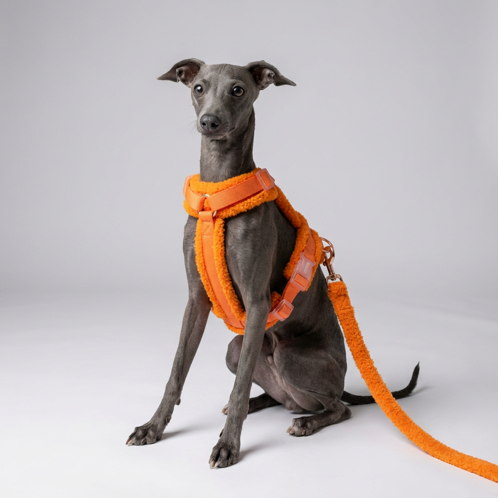 Woofy Hundegeschirr-Set Teddy Orange