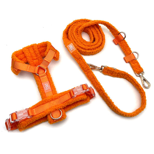 Woofy Hundegeschirr-Set Teddy Orange