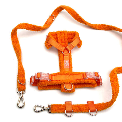 Woofy Hundegeschirr-Set Teddy Orange