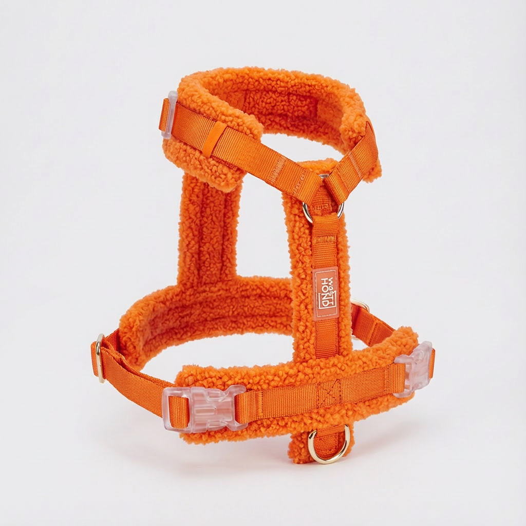 Woofy Hundegeschirr-Set Teddy Orange