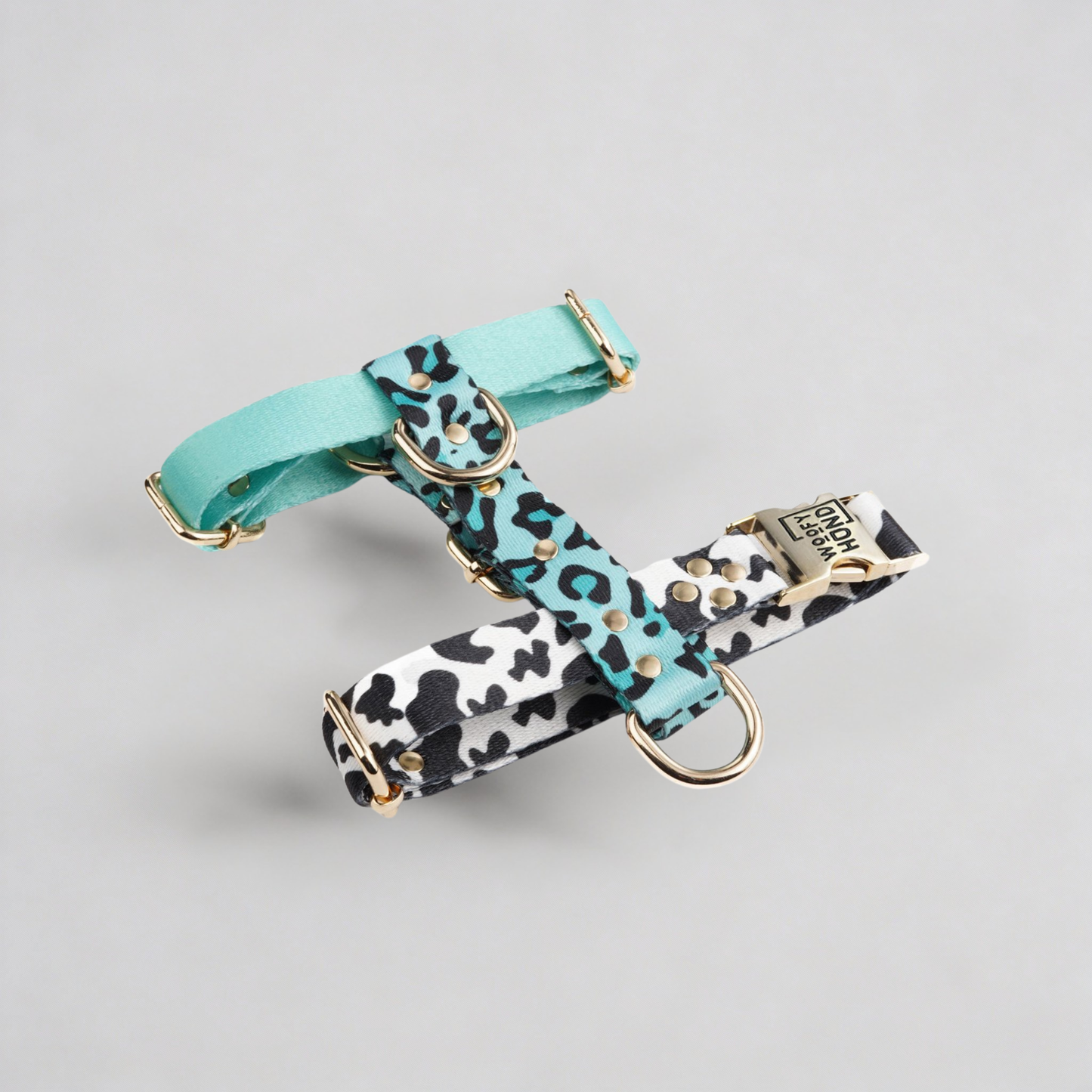 Woofy Hundegeschirr Aqua-Camo