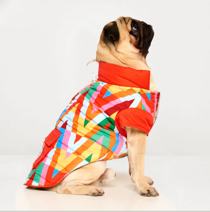 Woofy Color Splash Wasserdichte Pufferjacke