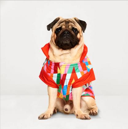 Woofy Color Splash Wasserdichte Pufferjacke